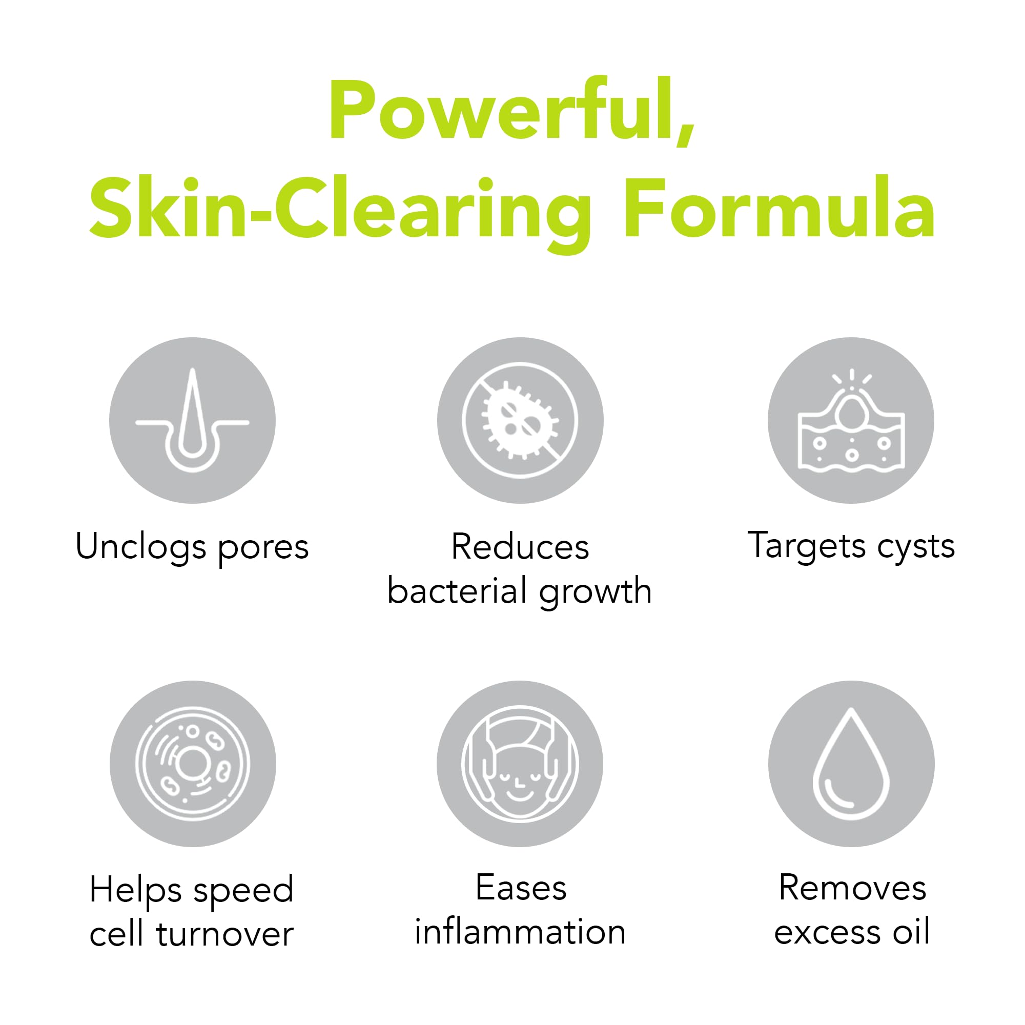 humane benzoyl peroxide acne wash pump-action ready for easy application