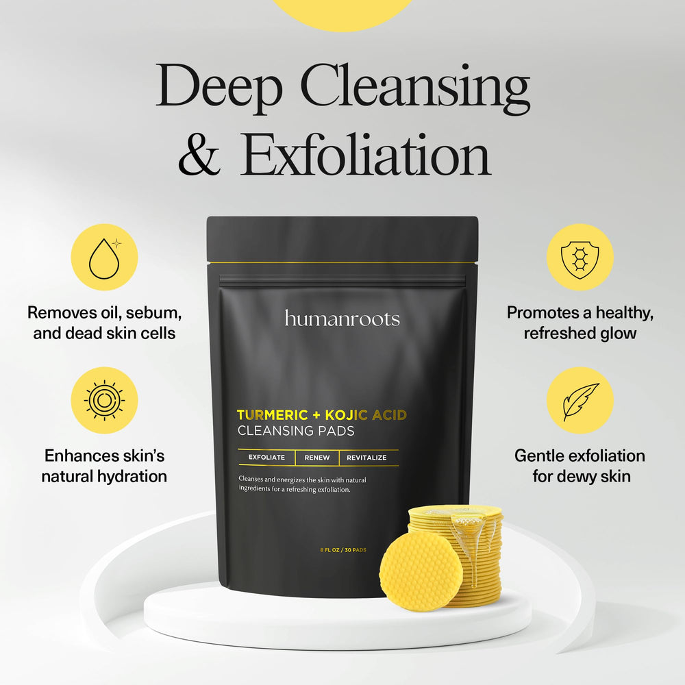 Close-up of the textured exfoliating side on Humanroots pads