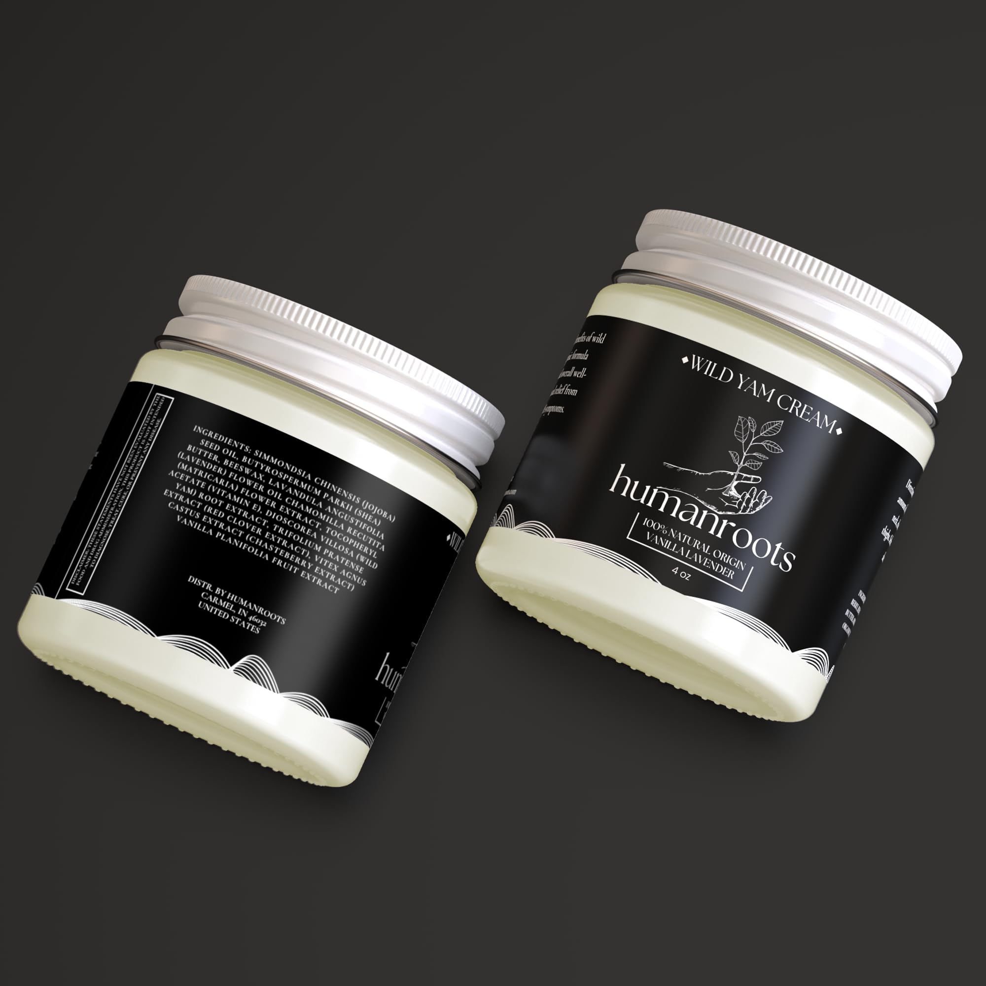 Humanroots Wild Yam Cream application area ready for daily use