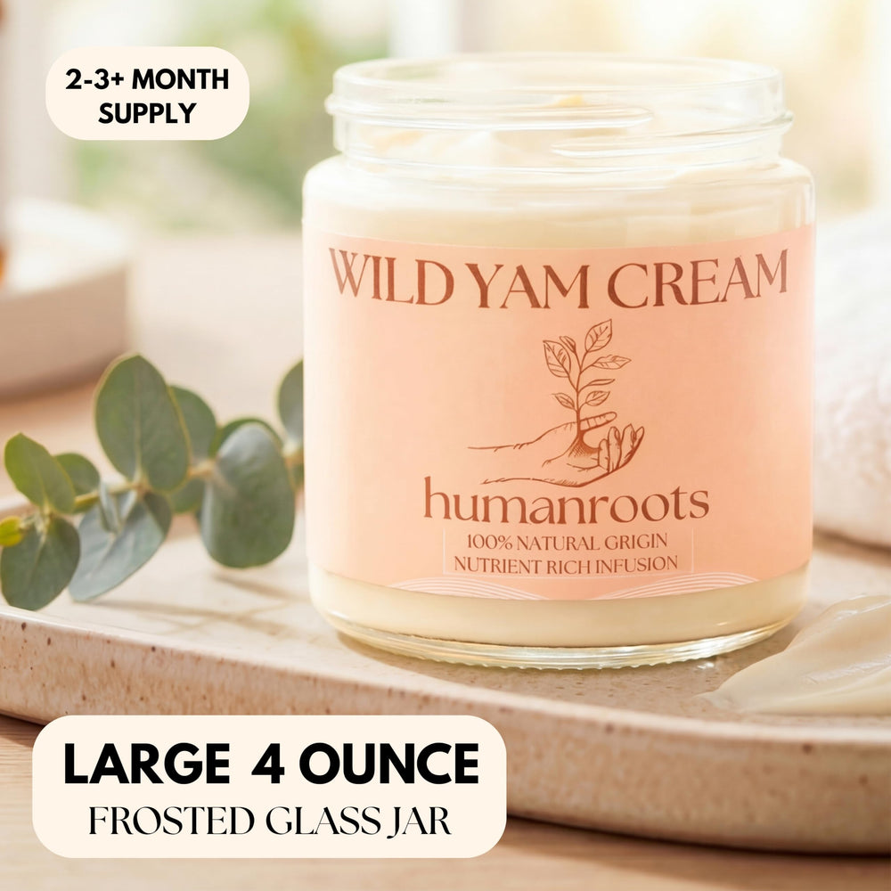 Close-up of Wild Yam Cream texture for smooth skin absorption