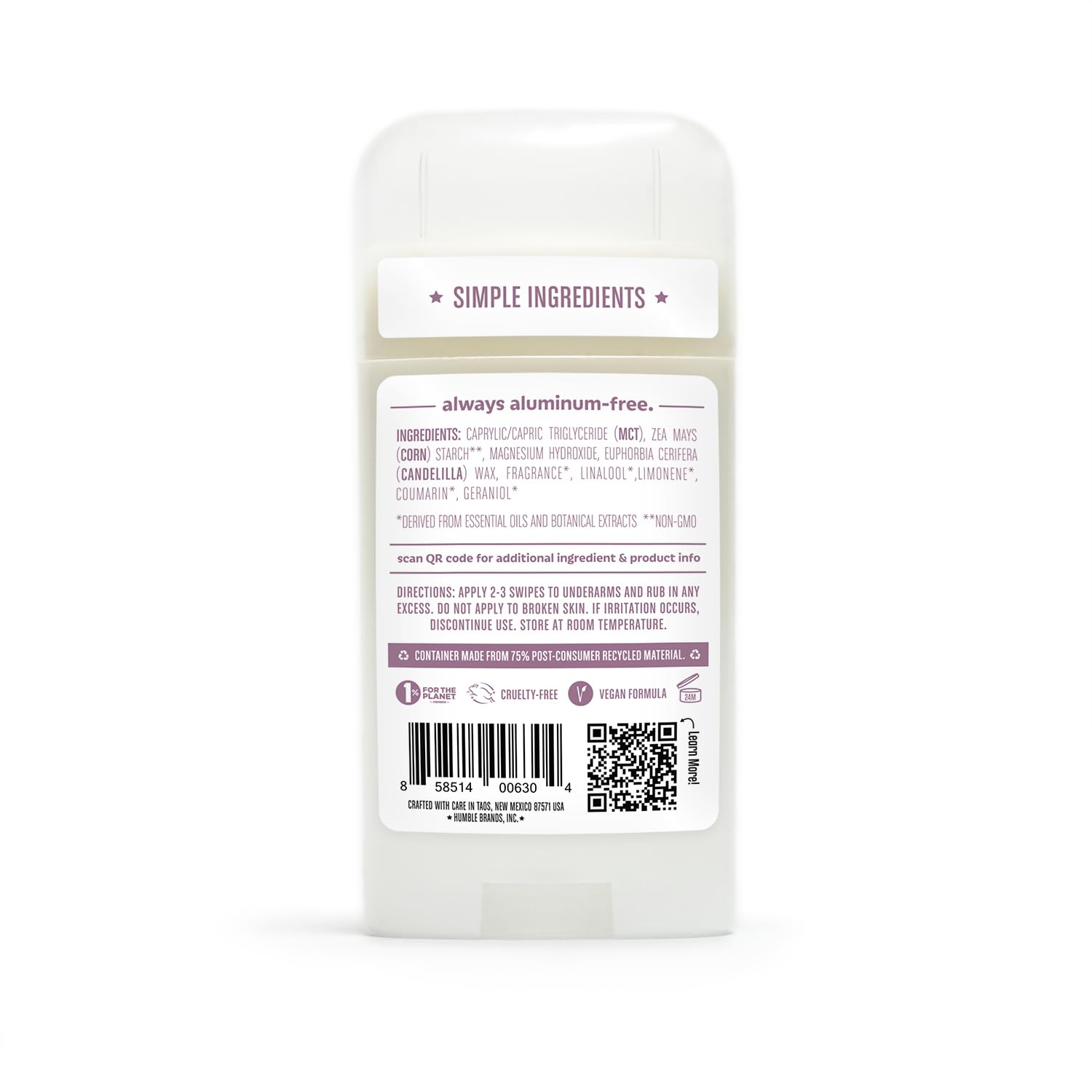 Aroma floral suave acompaña momentos de tranquilidad con Humble Brands.