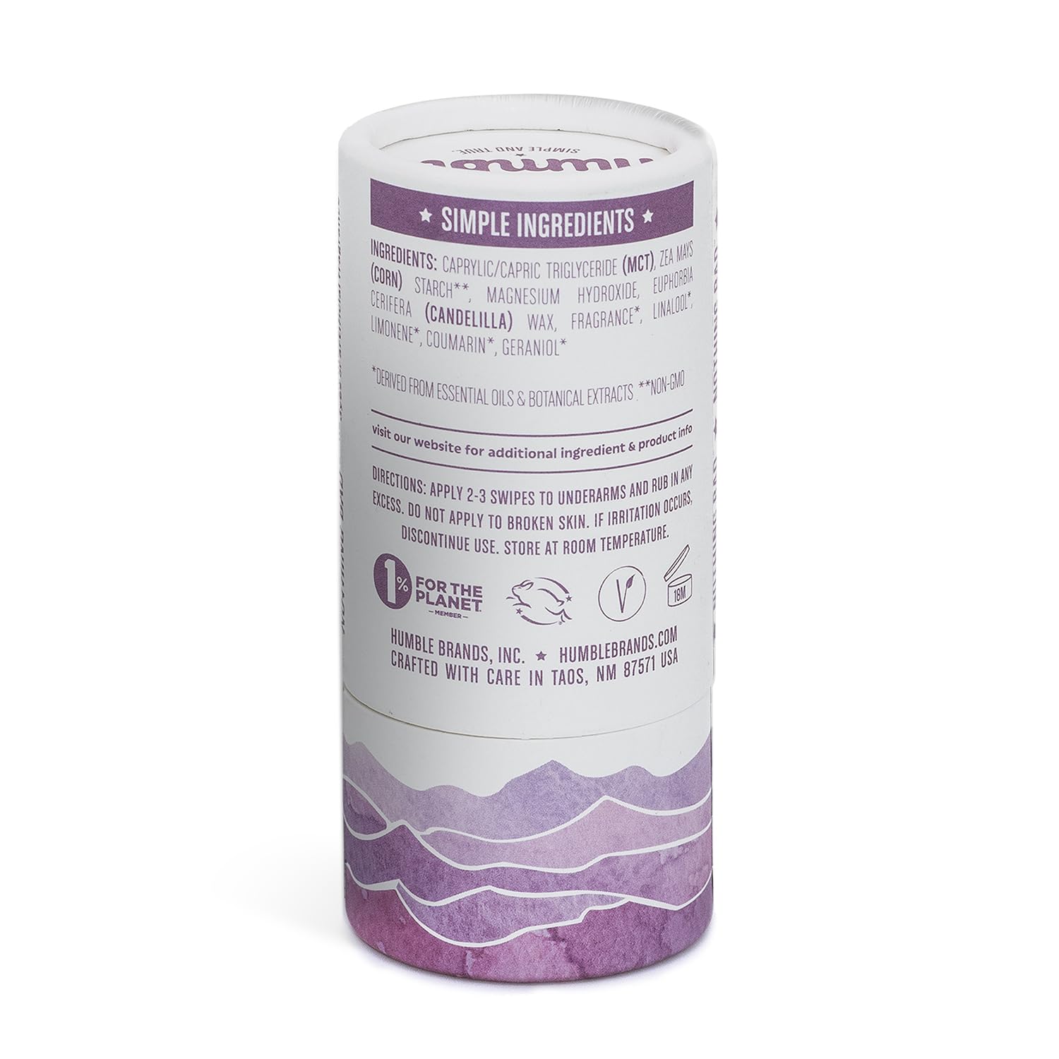 Aroma de lavanda montaña de Humble Brands para uso diario.