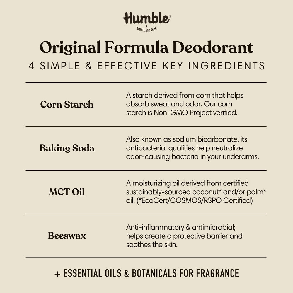 Aroma Palo Santo del Desodorante Humble Brands.