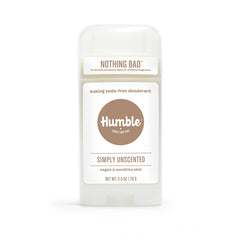 Humble Brands desodorante sin aluminio en botella, opción segura para piel sensible.