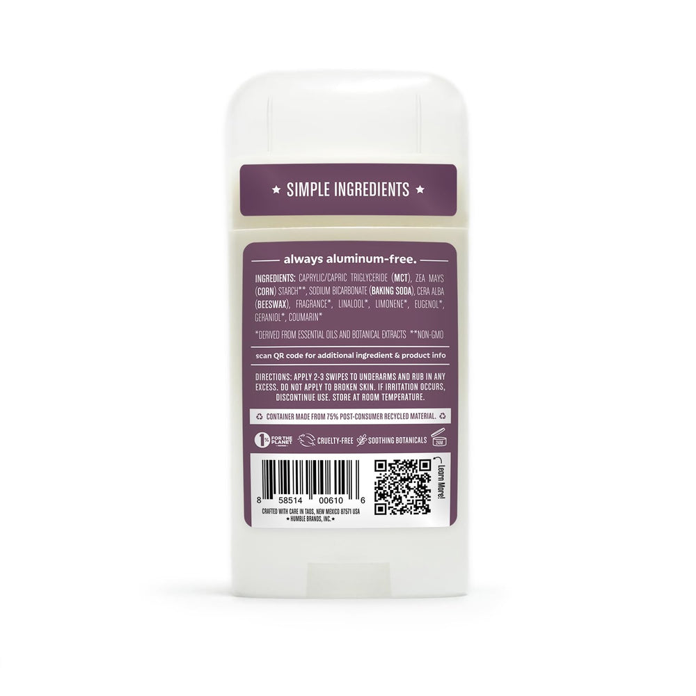 HUMBLE BRANDS Original Formula back packaging lists ingredients and benefits for informed decisions.