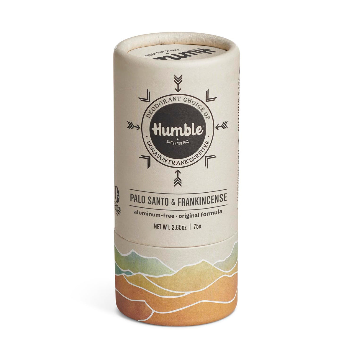 Humble Brands Original Formula deodorant packaging with plant-based, plastic-free materials for eco-conscious use