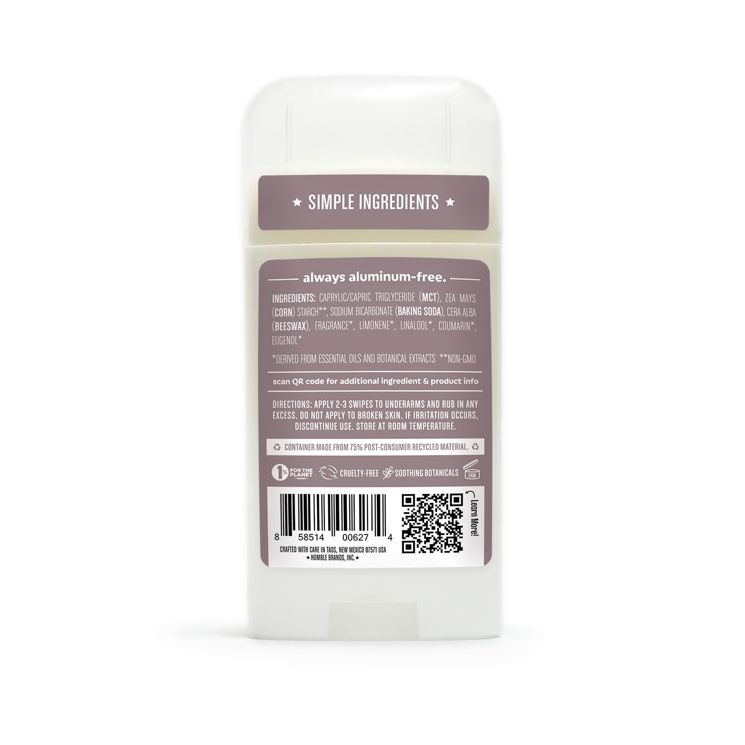 Humble Brands patchouli copal aroma detail conveys woody fragrance.