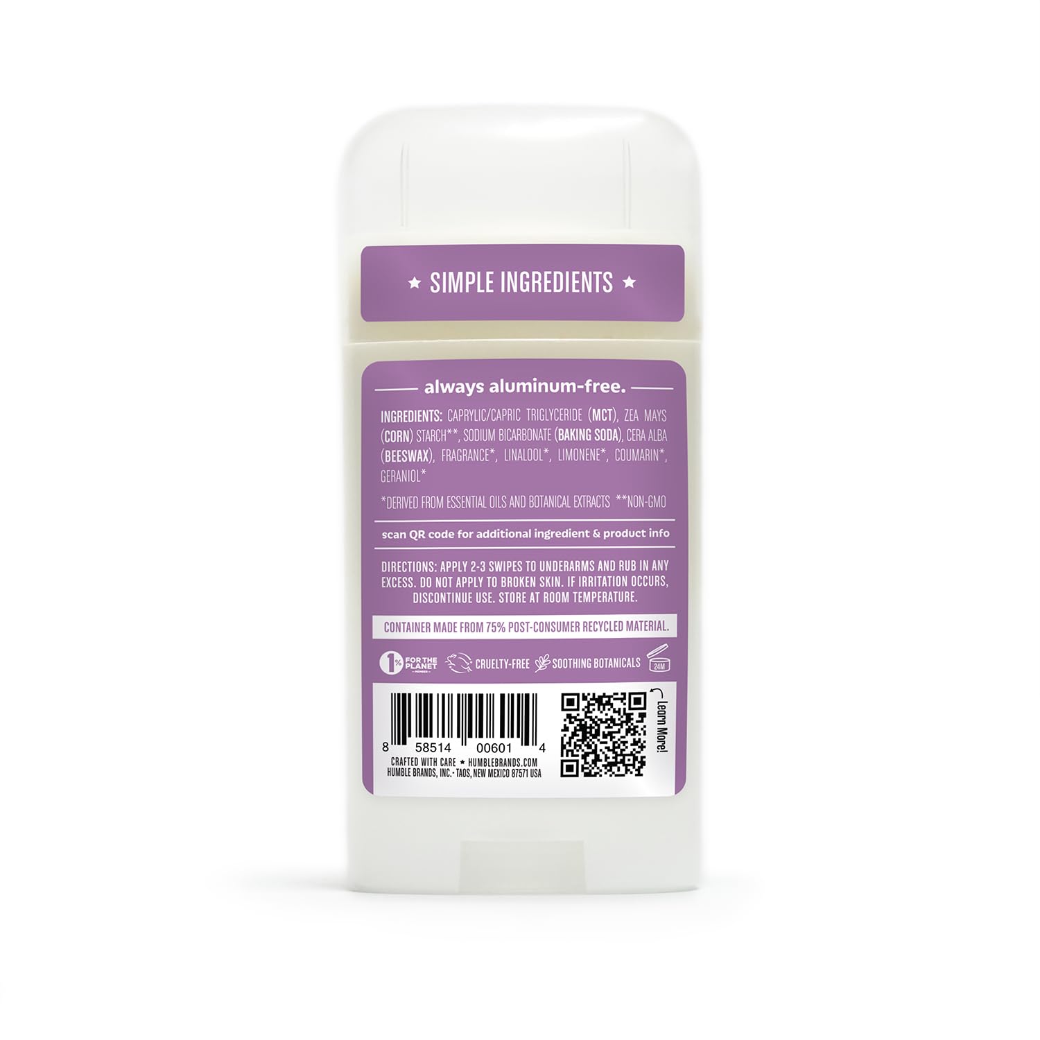 Humble Brands compact travel-friendly deodorant for on-the-go protection