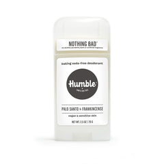 Desodorante Humble sin aluminio, envase visible para piel sensible.