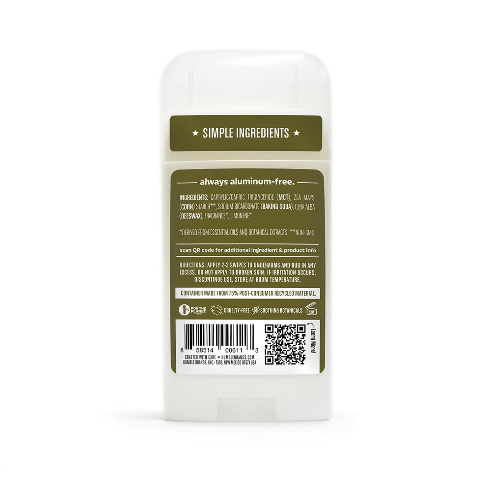 Lifestyle scene of applying HUMBLE Original Formula deodorant in daily routine.