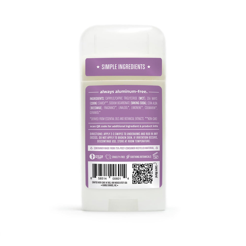 Deodorant application swatch showing smooth, skin-friendly texture