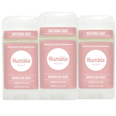 Humble Original Formula Rose Stick deodorant for long-lasting freshness.