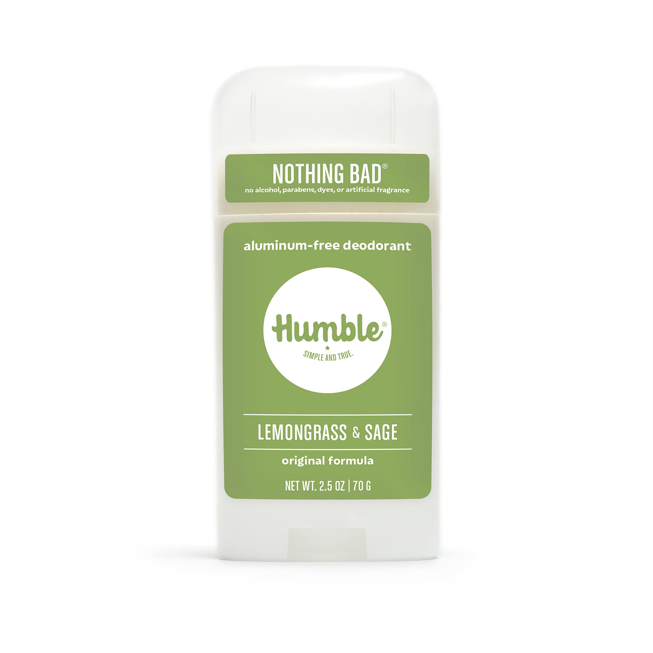 HUMBLE SIMPLE AND TRUE desodorante original sin aluminio para uso diario.