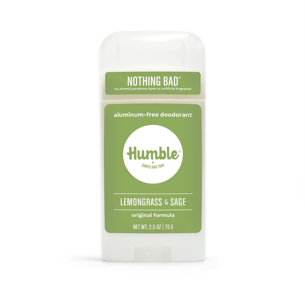 HUMBLE SIMPLE AND TRUE desodorante original sin aluminio para uso diario.