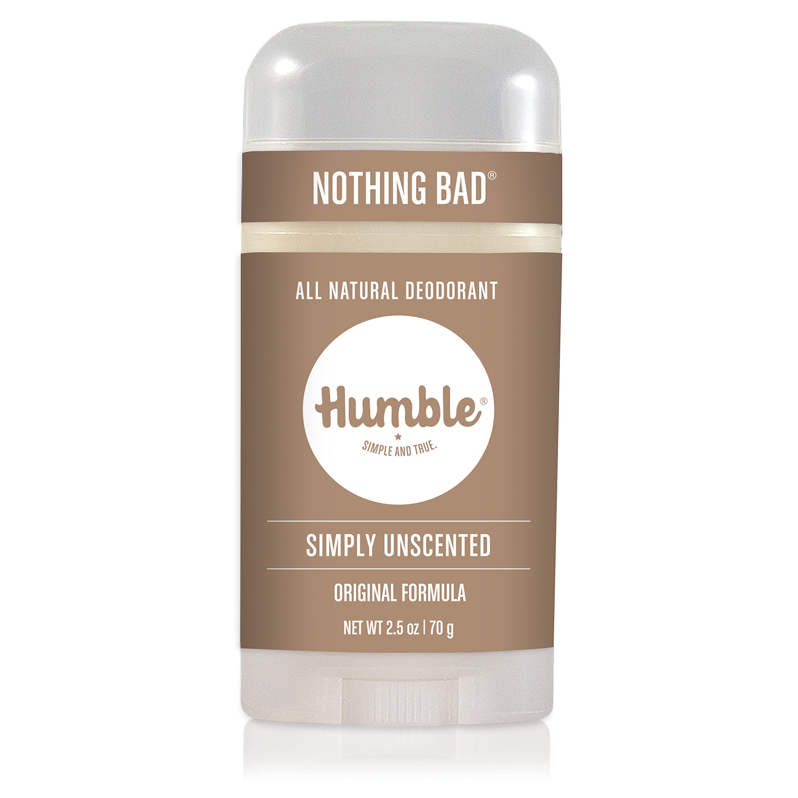 Humble Simple and True Original Formula Deodorant no-residue feel on skin after application