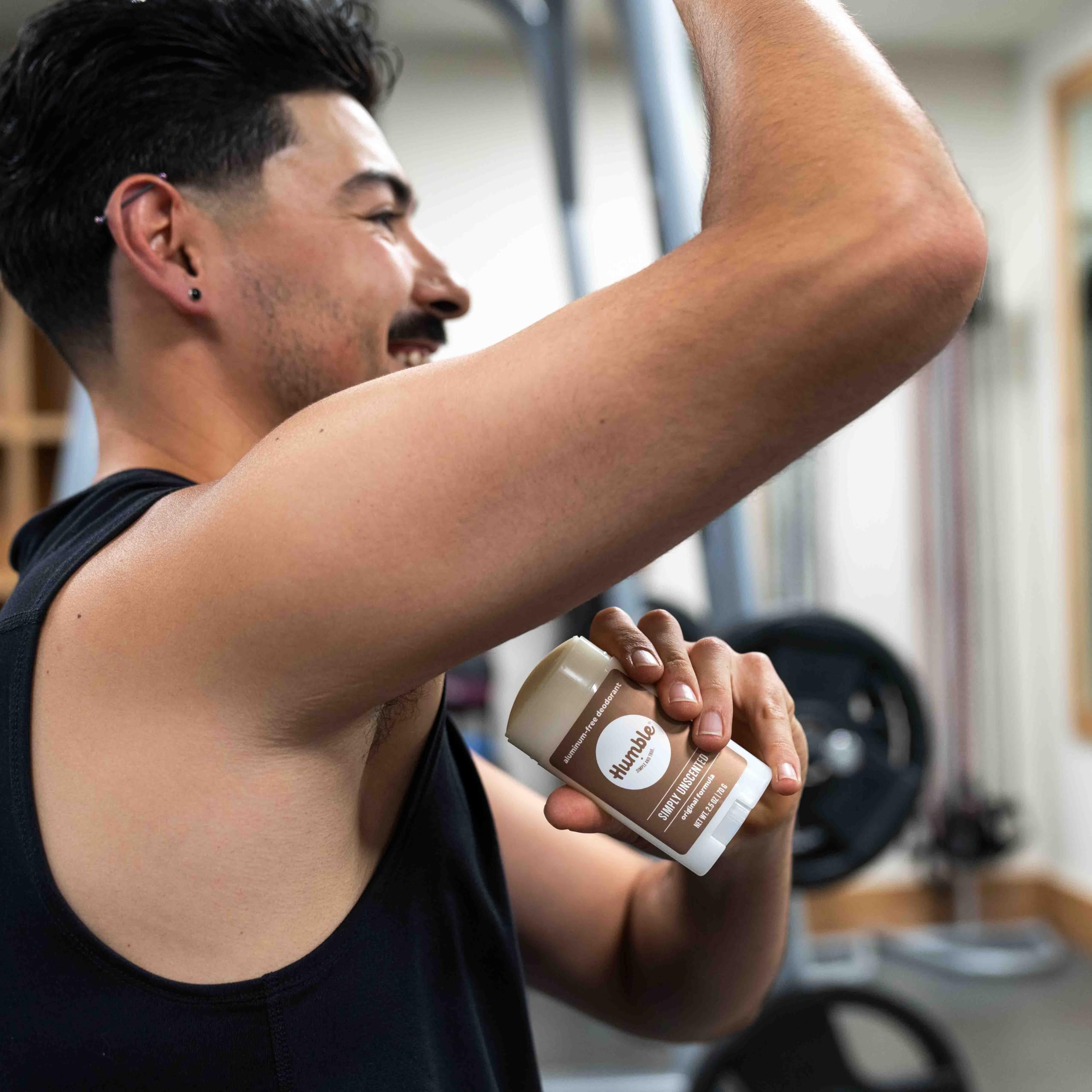 Humble Simple and True Original Formula Deodorant skin application demonstrates smooth, non-sticky feel