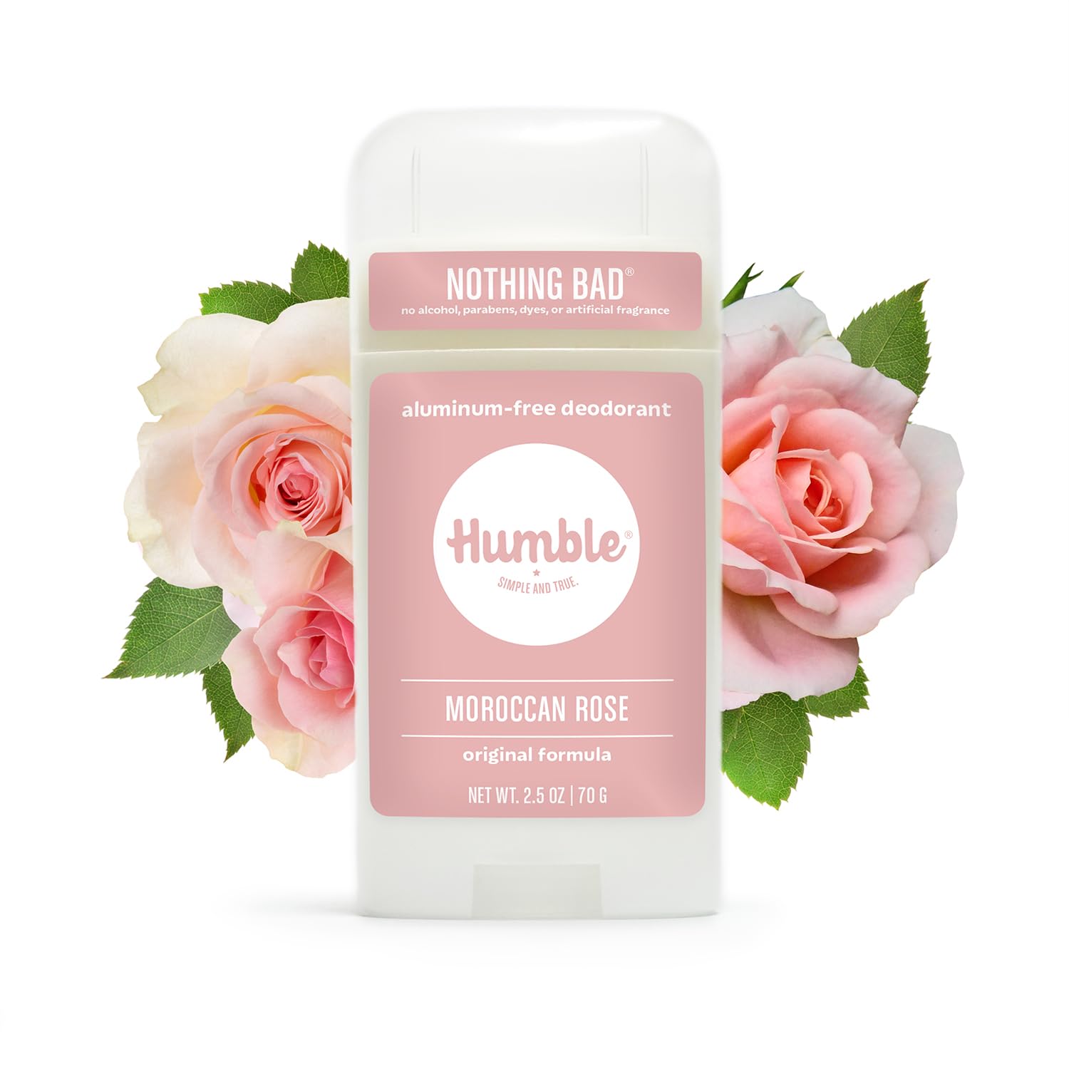 Humble skin-friendly formula moisturizes while keeping you dry.