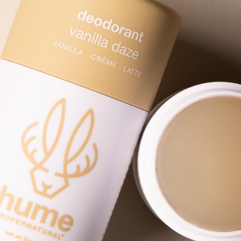 Hume cruelty-free badge signals safe, clean ingredients.