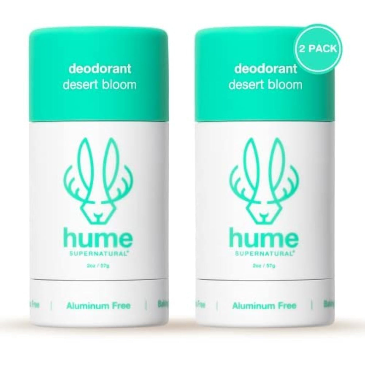 Hume Supernatural Desert Bloom roll-on 2-pack front view for long-lasting freshness.