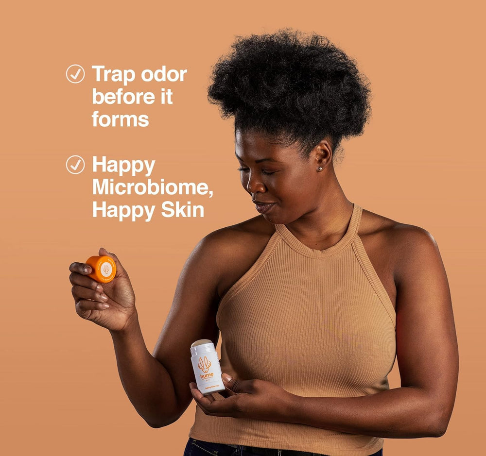 Desodorante Hume sin aluminio centrado en microbioma para piel tranquila