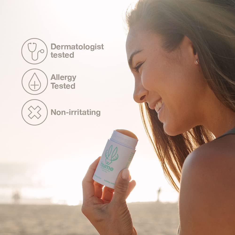 Hume Supernatural skin-friendly botanical blend supports comfortable underarm skin.