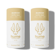 Hume Supernatural Vanilla Daze pack shows aluminum-free deodorant for all-day freshness.