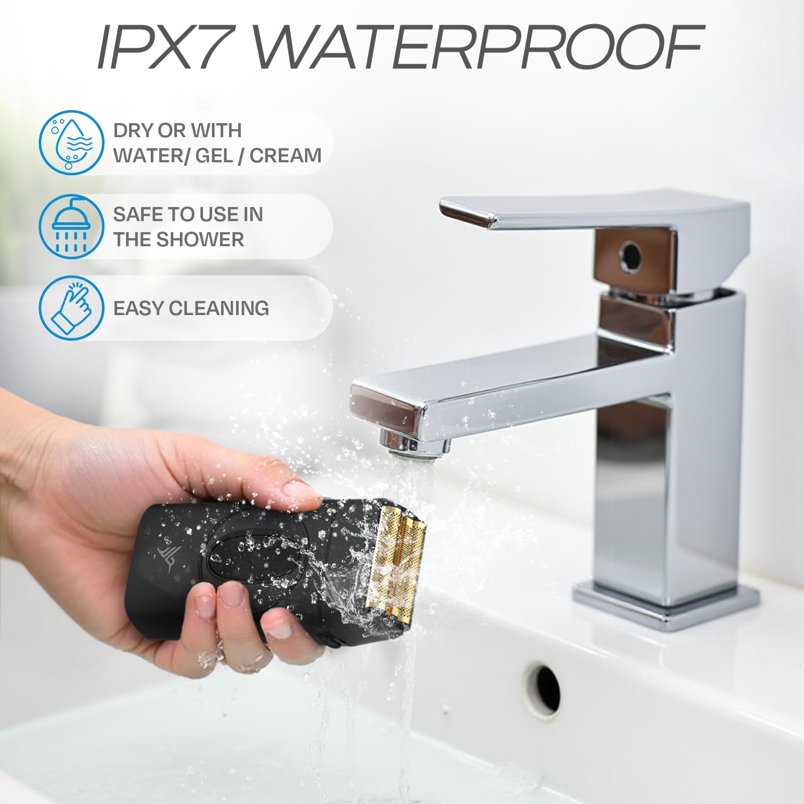 HUMMINGBIRD MK17 IPX7 waterproof design for safe shower grooming.