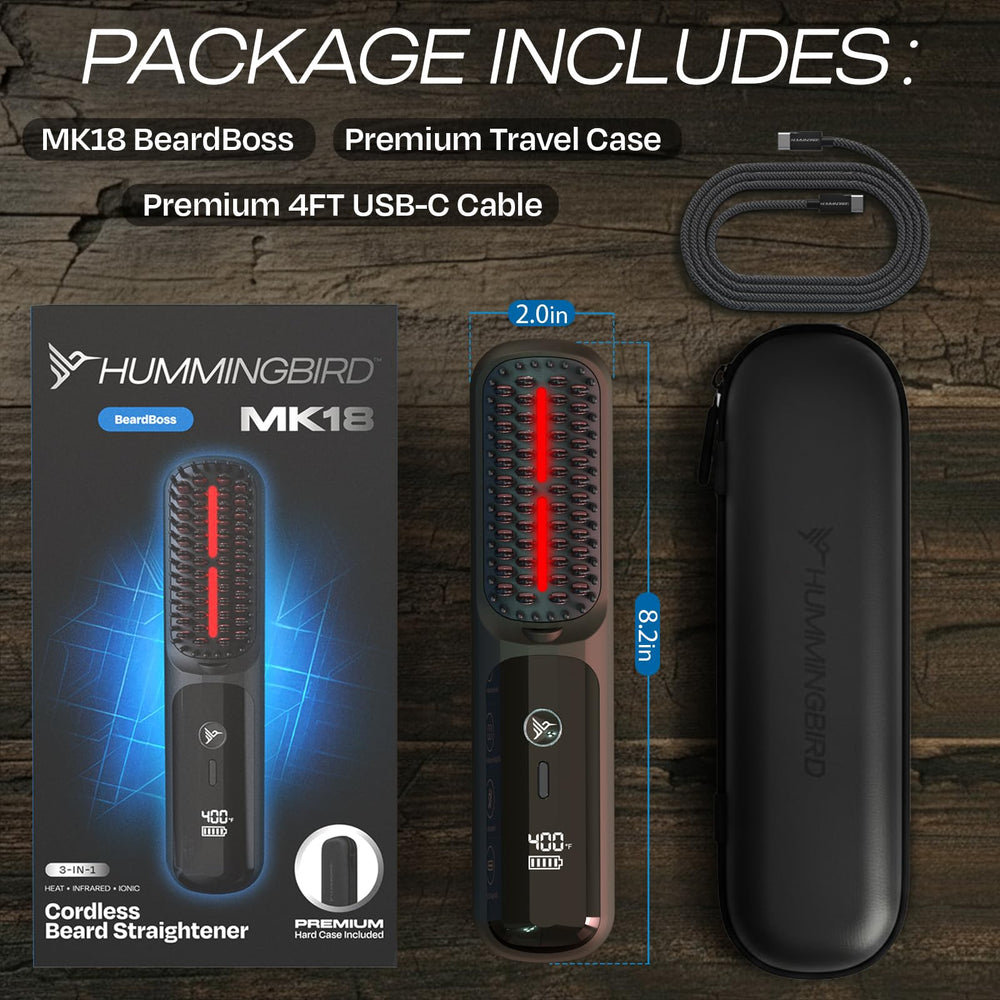 HUMMINGBIRD MK18 long-lasting battery offers up to 60 minutes cordless grooming.