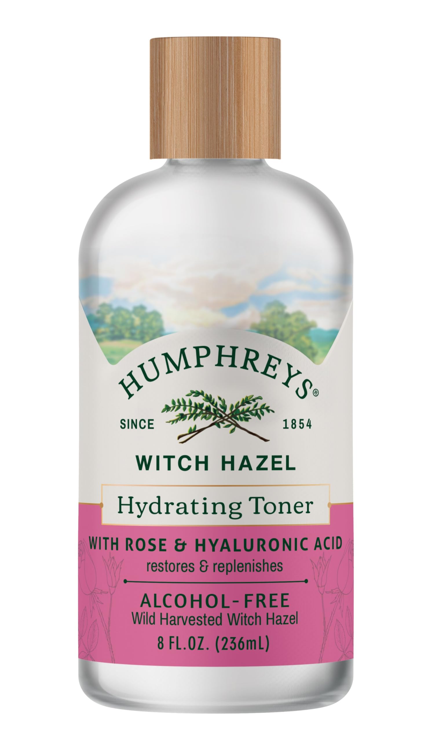 Humphreys Tónico: botella visible para hidratación suave diaria.