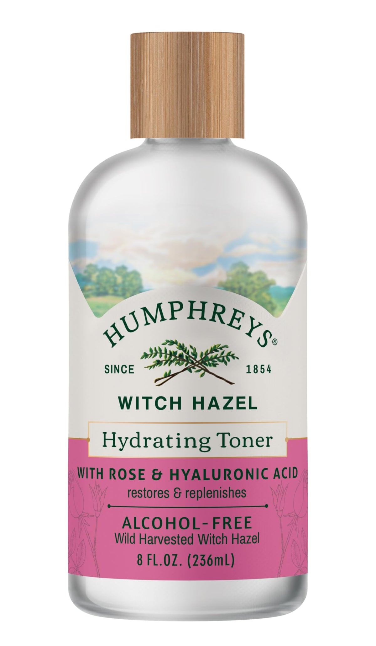 Humphreys Tónico: botella visible para hidratación suave diaria.