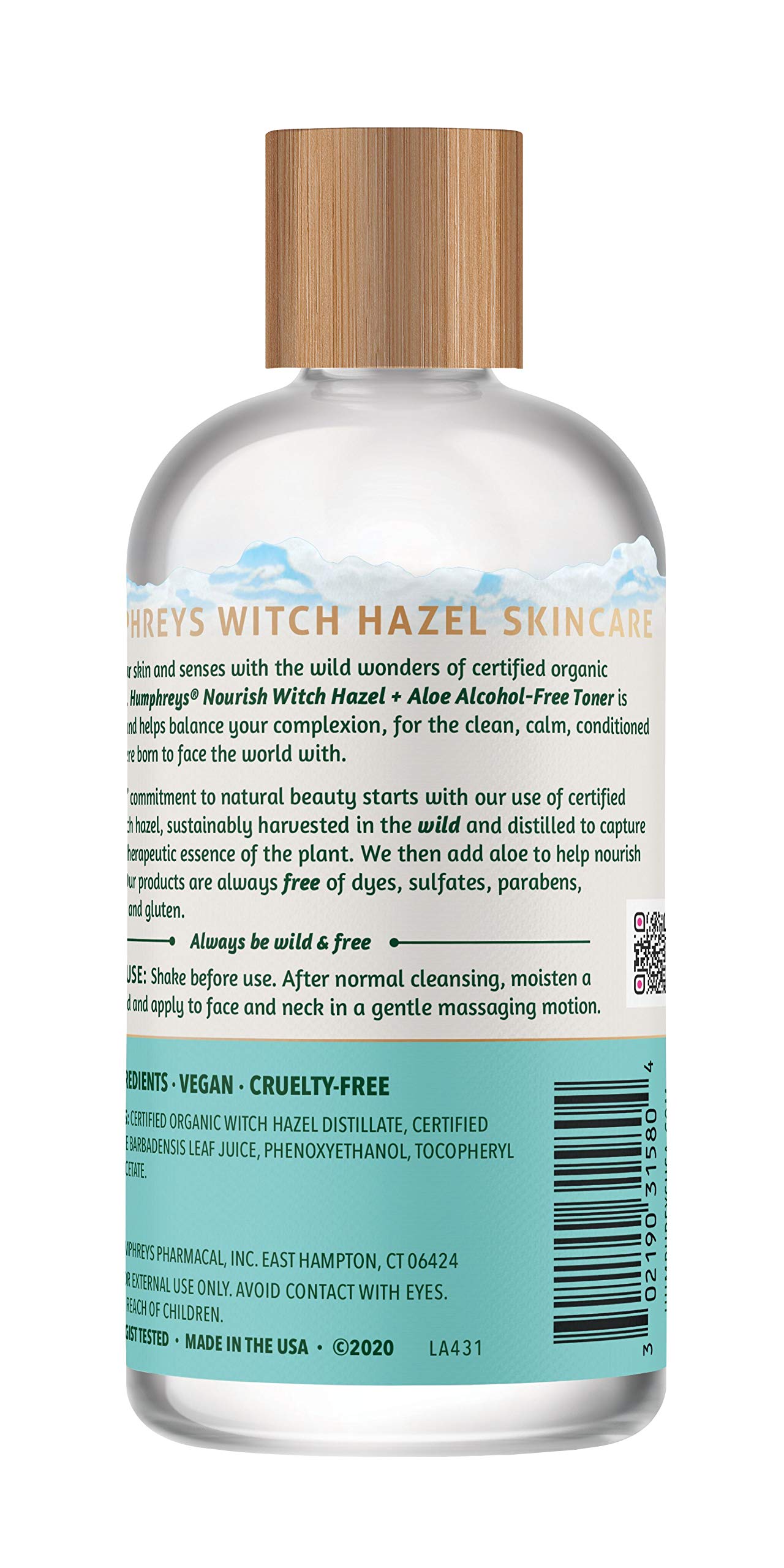 Aplicación con algodón con Humphreys tonico para refrescar suavemente.
