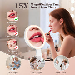 HUNCAB LED lights provide bright, even illumination for makeup tasks.