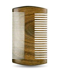 Hunter Jack anti-static wood comb keeps beard smooth and snag-free.