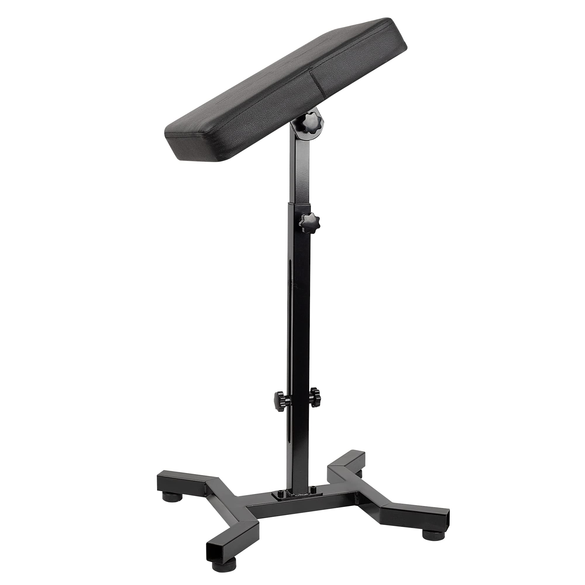 Huoxou tattoo arm rest stand with four-corner base for stable sessions.