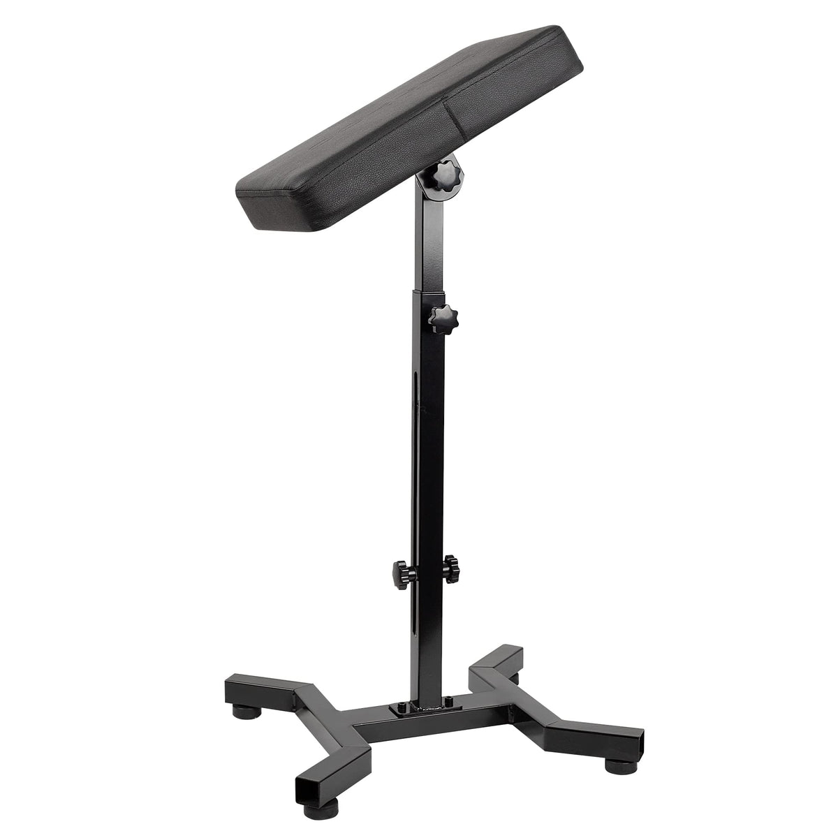 Huoxou tattoo arm rest stand with four-corner base for stable sessions.
