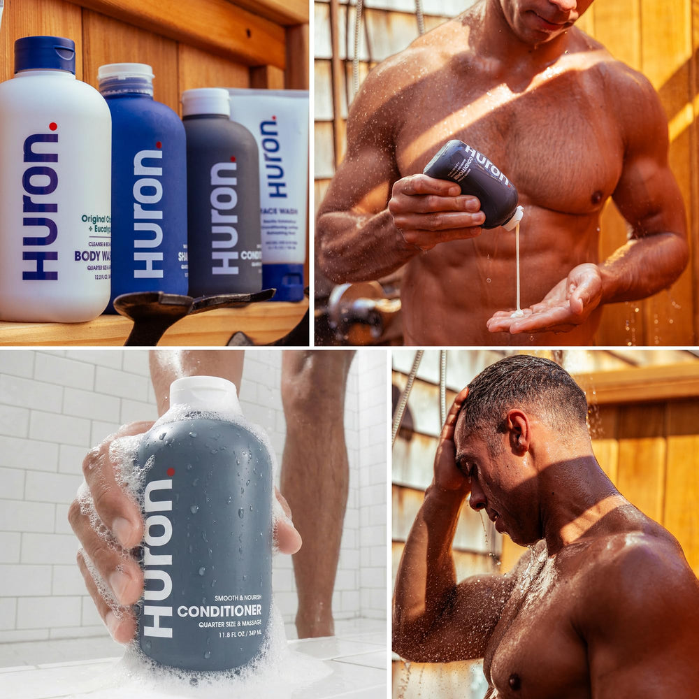 Huron acondicionador para hombres, cabello brillante y aspecto saludable
