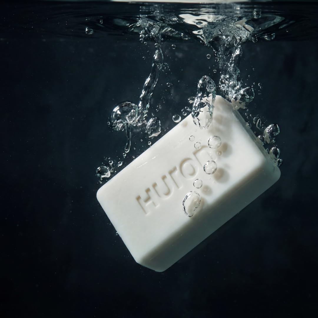 Huron clean ingredients logo highlights phthalate-free, non-toxic formula