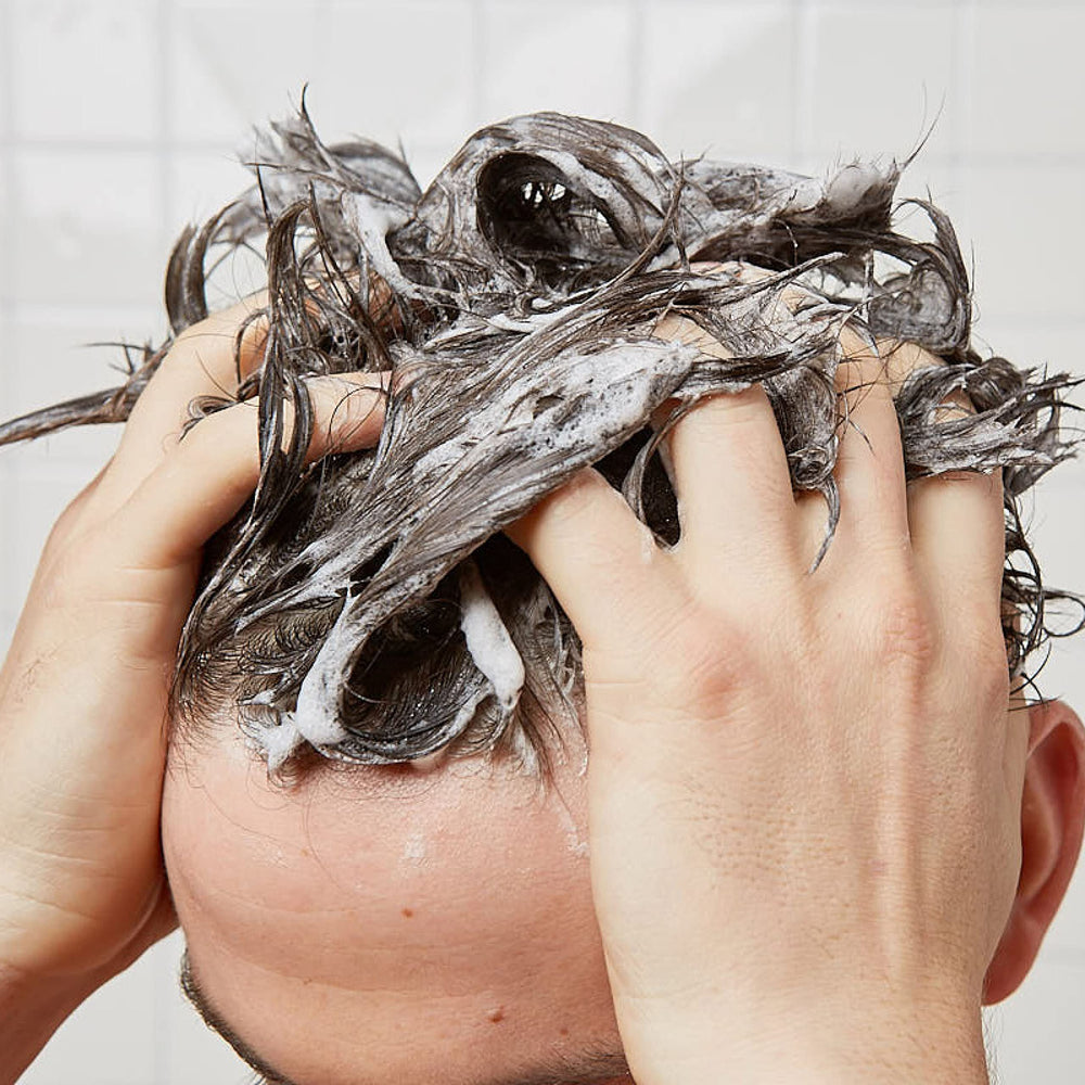 Huron Men’s Fresh Scent Daily Shampoo packaging from USA with recyclable packaging.