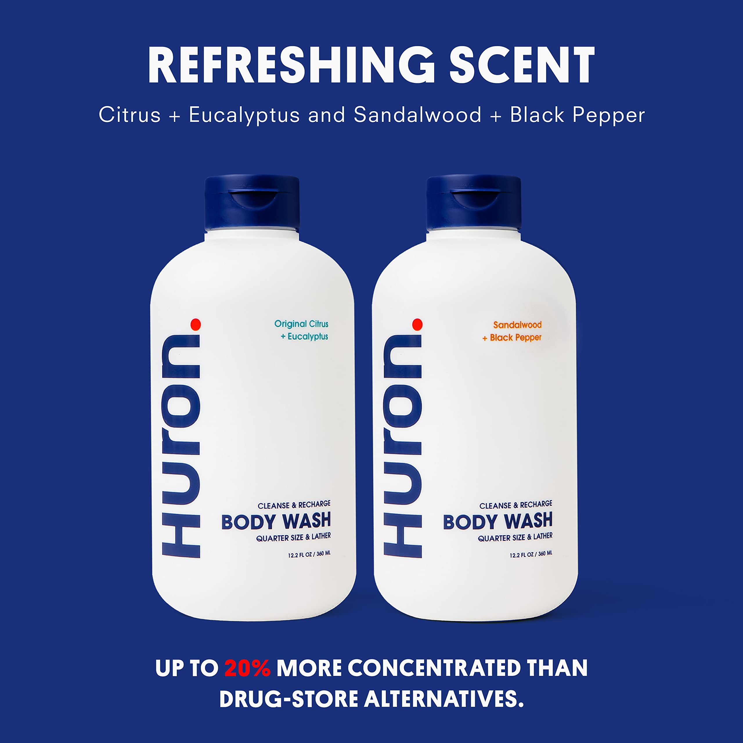 Vitamin E in Huron body wash providing nourishing care for the skin