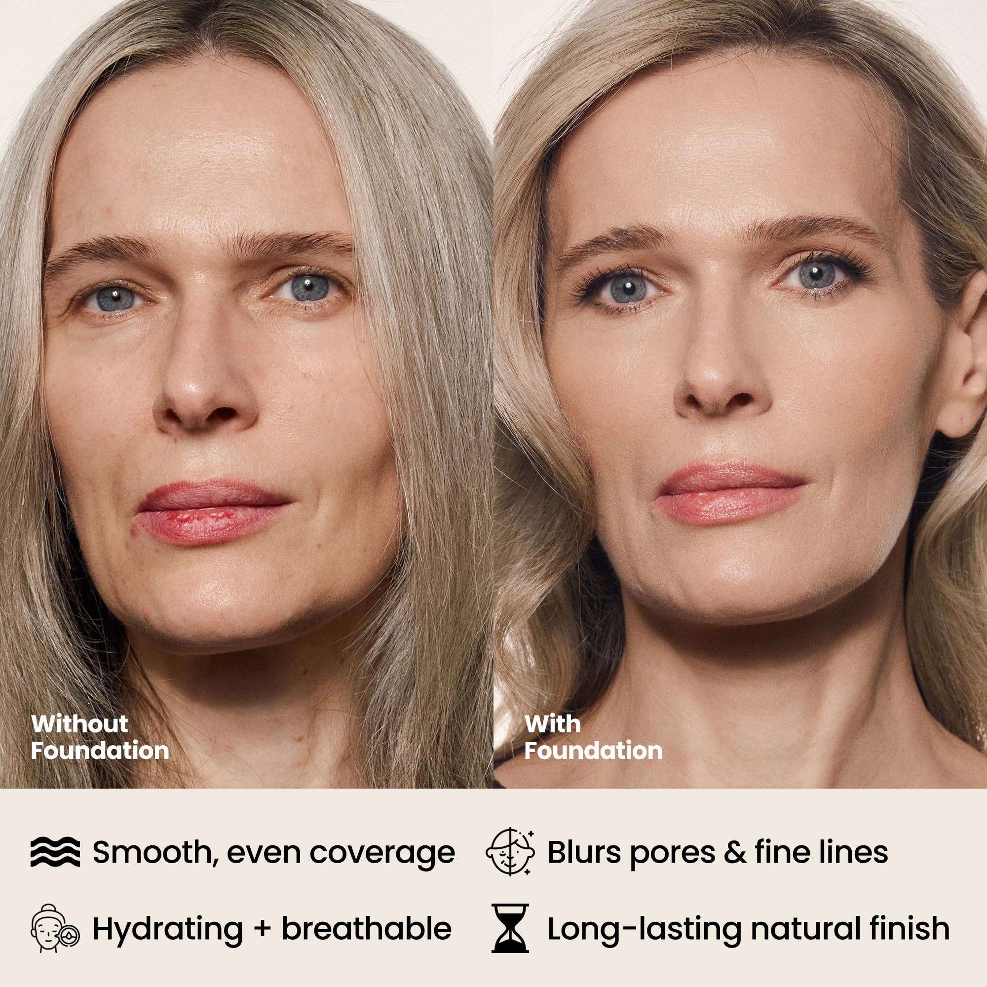 Hush Glow soft-focus pigments blur pores for a natural glow