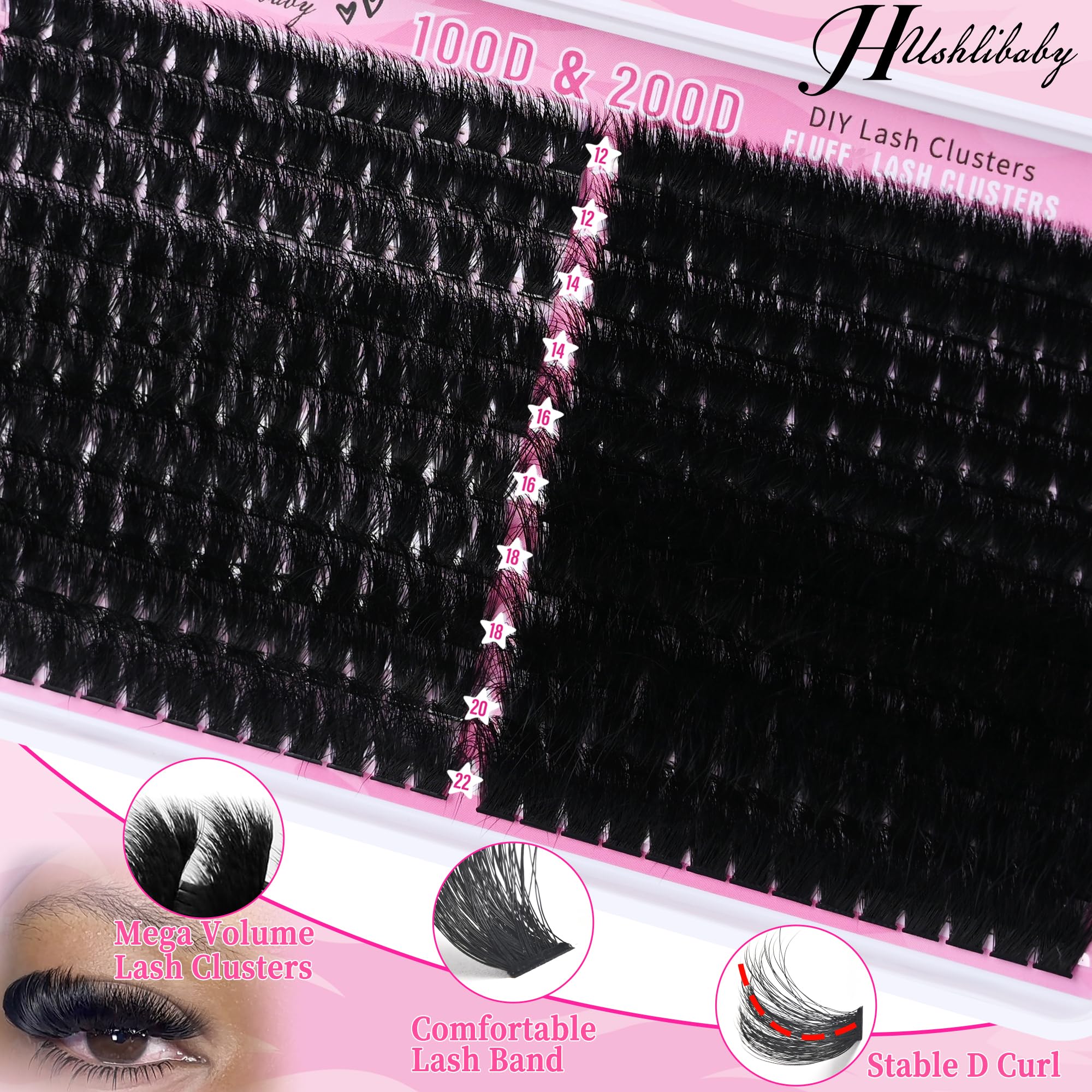 Hushlibaby Lash Clusters reusable design saves time and money