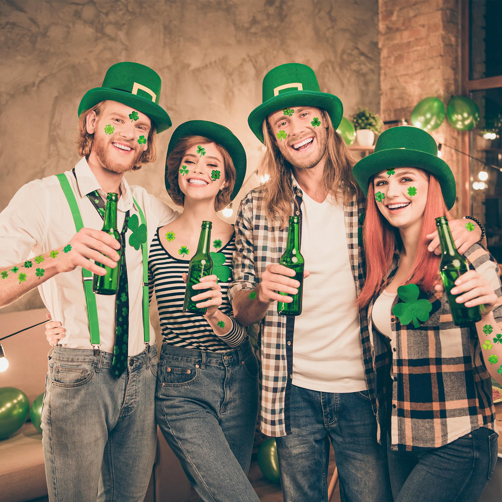 Huskein St Patrick's Day tattoos as fun party favors.