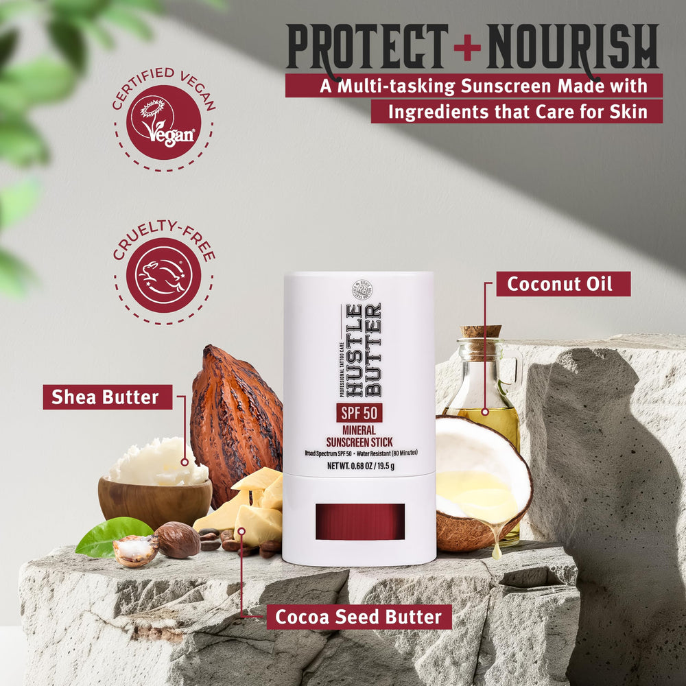 Hustle Butter Deluxe protección resistente al sudor y agua hasta 80 minutos.