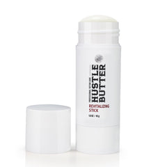 Hustle Butter Deluxe tattoo aftercare stick packaging showing portable, mess-free design.