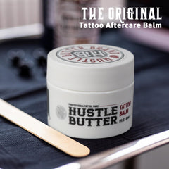 Textura cremosa de Hustle Butter Deluxe lista para aplicar.