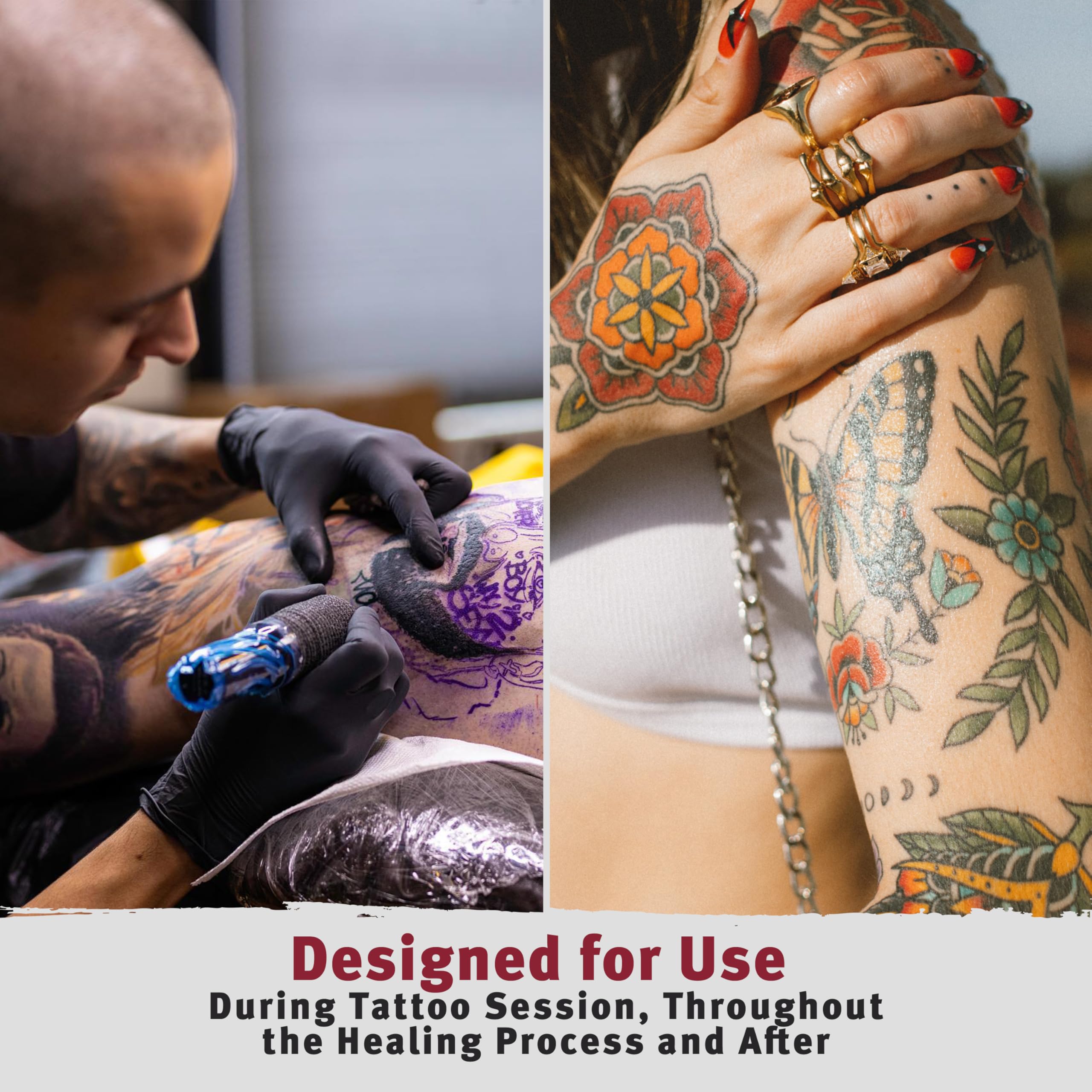 Hustle Butter Deluxe vegan ingredients for sensitive tattoo skin care