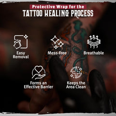 Hustle Butter wrap demonstrates mess-free removal preserving tattoo integrity