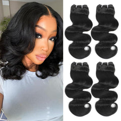 HVN-KVVM body wave bundles 12inch package for easy styling and fullness.