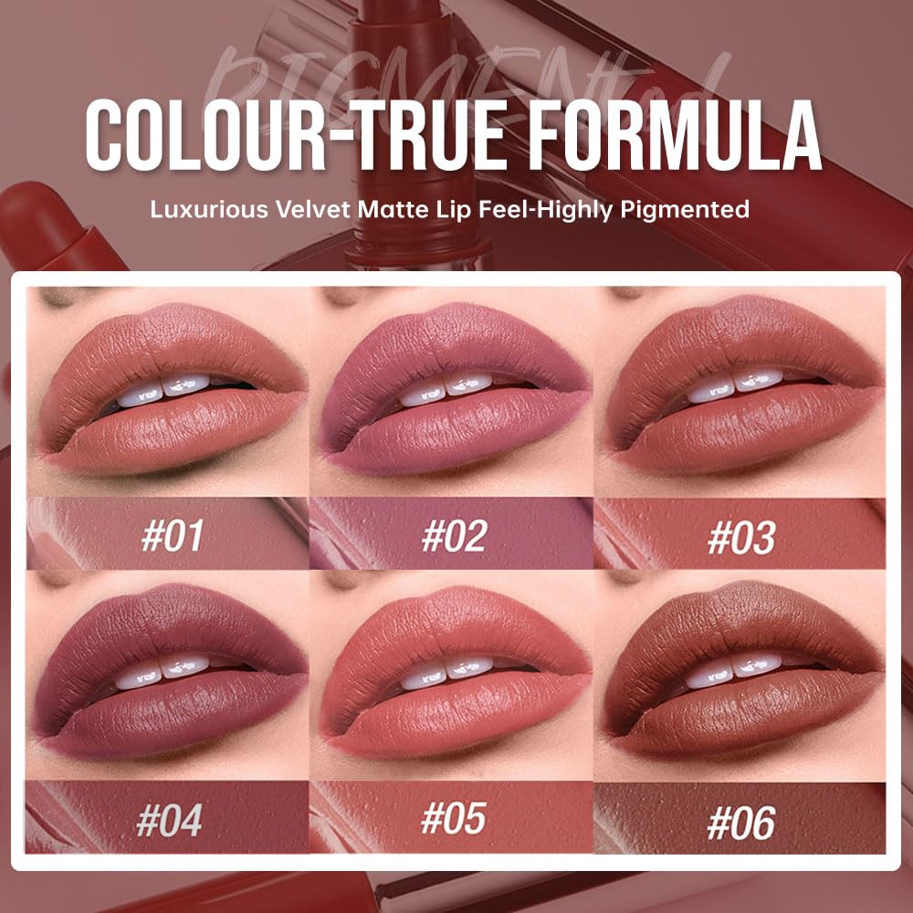 Hxssll labial rosa malva acabado mate con color intenso y duradero.