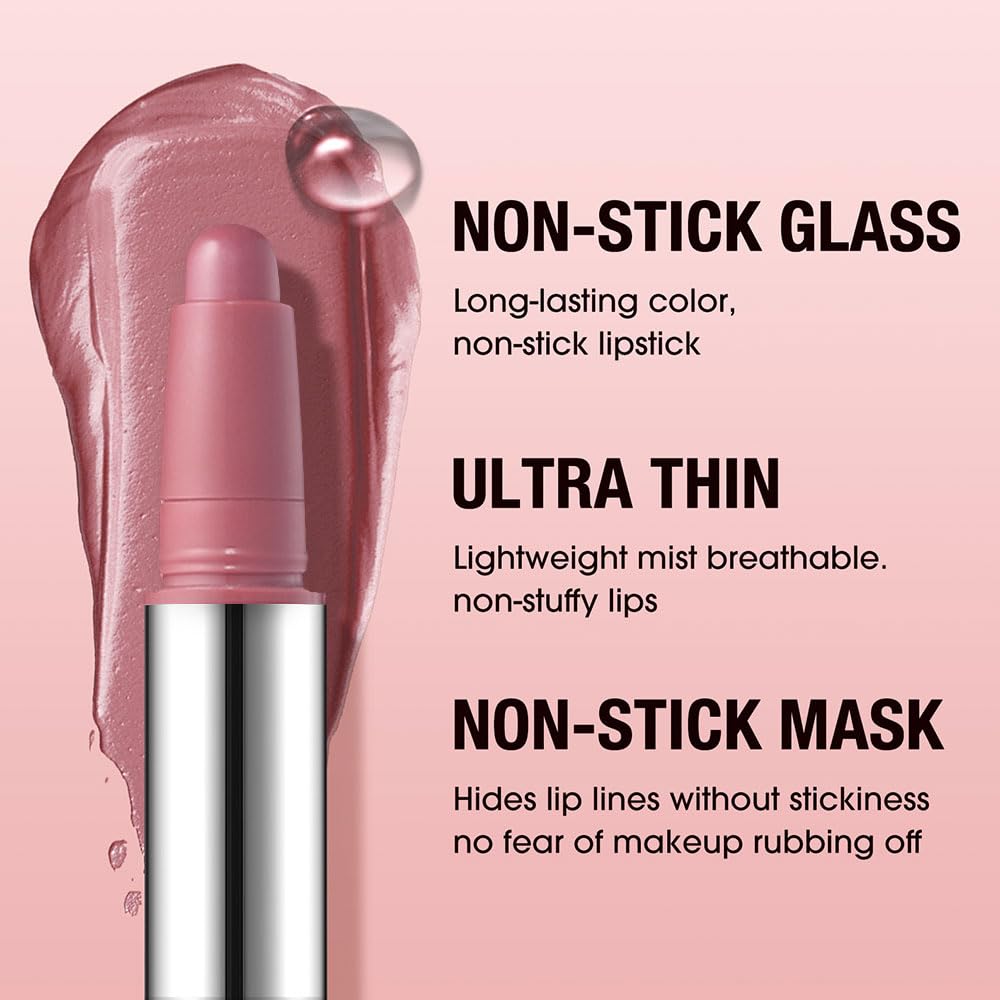 Hxssll lapiz labial delinear y rellenar con diseño deslizante.